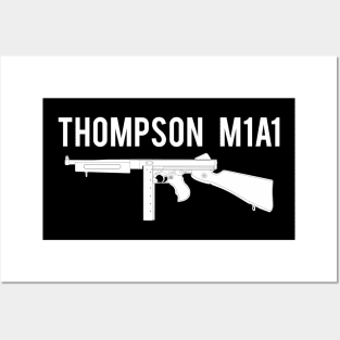 Thompson M1A1 white version Posters and Art